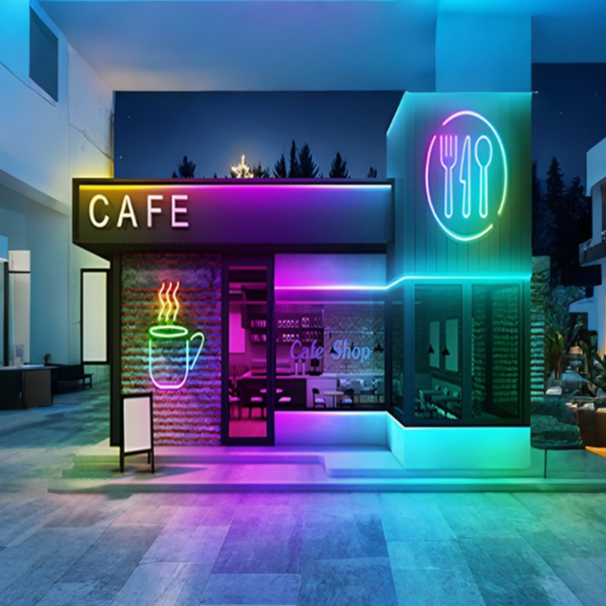 DIY RGB Recessed Atmosphere Streamer Flexible LED Neon Light Strip