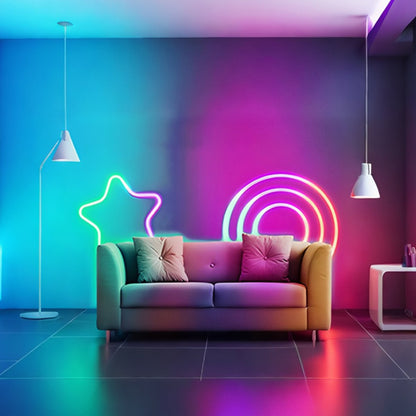 DIY RGB Recessed Atmosphere Streamer Flexible LED Neon Light Strip