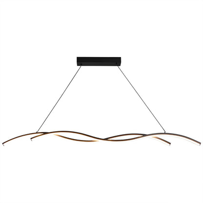 Double Wavy Minimalist LED Creative Modern Chandelier Light