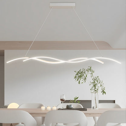 Double Wavy Minimalist LED Creative Modern Chandelier Light
