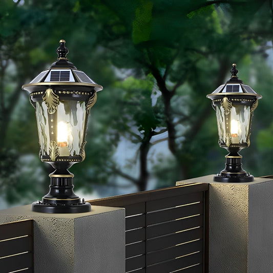 Dual Purpose Aluminum Retro Fence Post Light  Entrance Gate