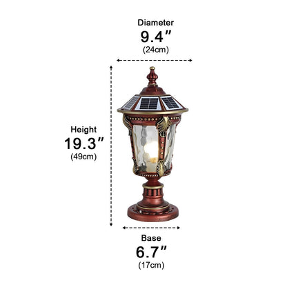 Dual Purpose Aluminum Retro Fence Post Light  Entrance Gate