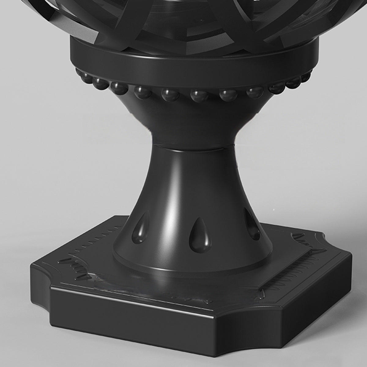 Farmhouse Round Ball Waterproof Outdoor Fence Post Lights