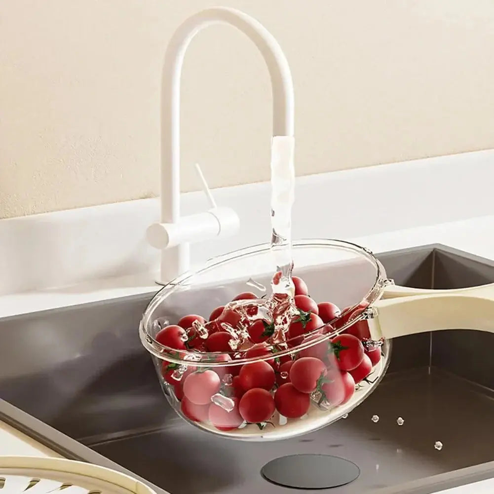 FlexiWash basin being used to rinse vegetables in a kitchen sink