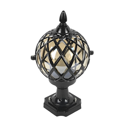 Glass Aluminum Round Ball Mesh Waterproof LED Outdoor Fence Post Lights