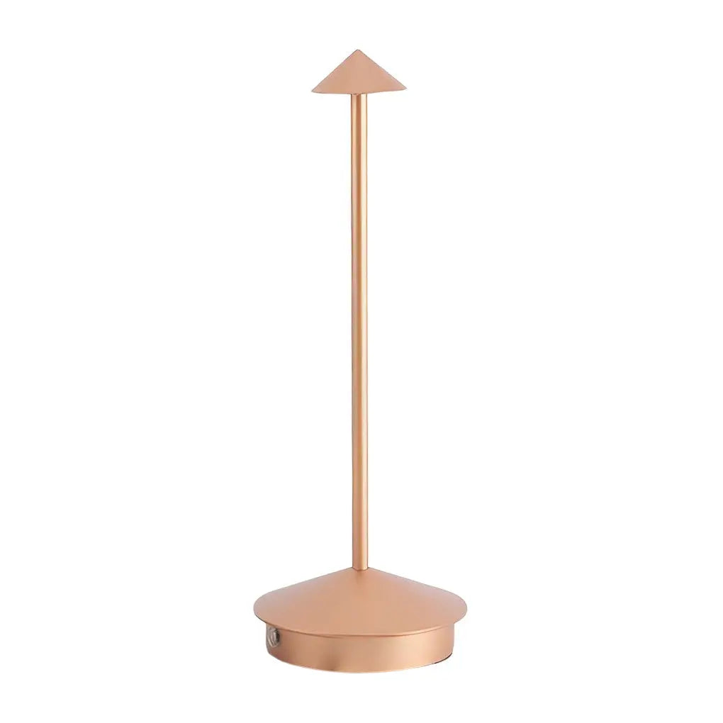 GlowMushroom lamp in gold finish, adding a touch of elegance