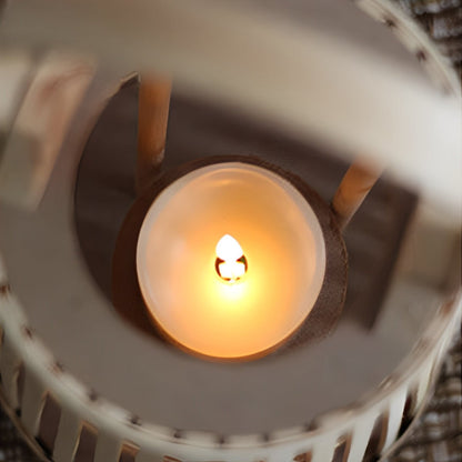 Handmade Bamboo Rattan LED Candle Lantern