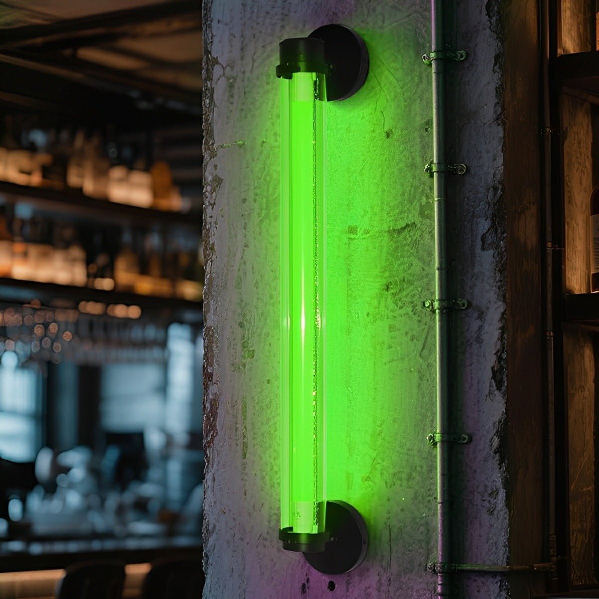 Industrial Neon Long Strip LED Wall Sconces