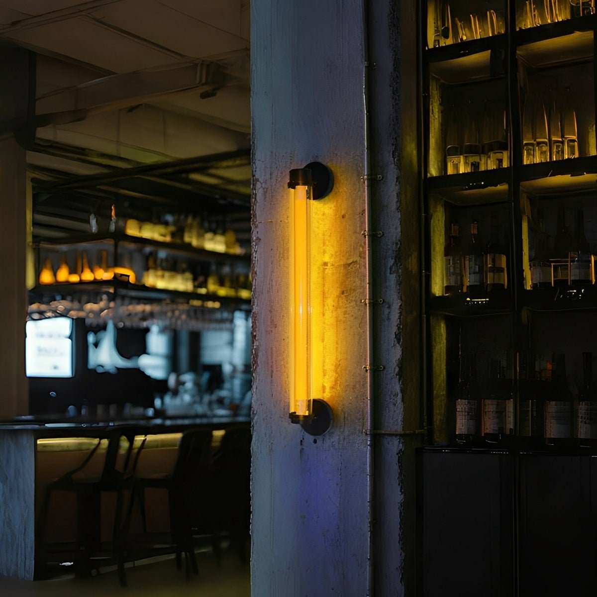 Industrial Neon Long Strip LED Wall Sconces