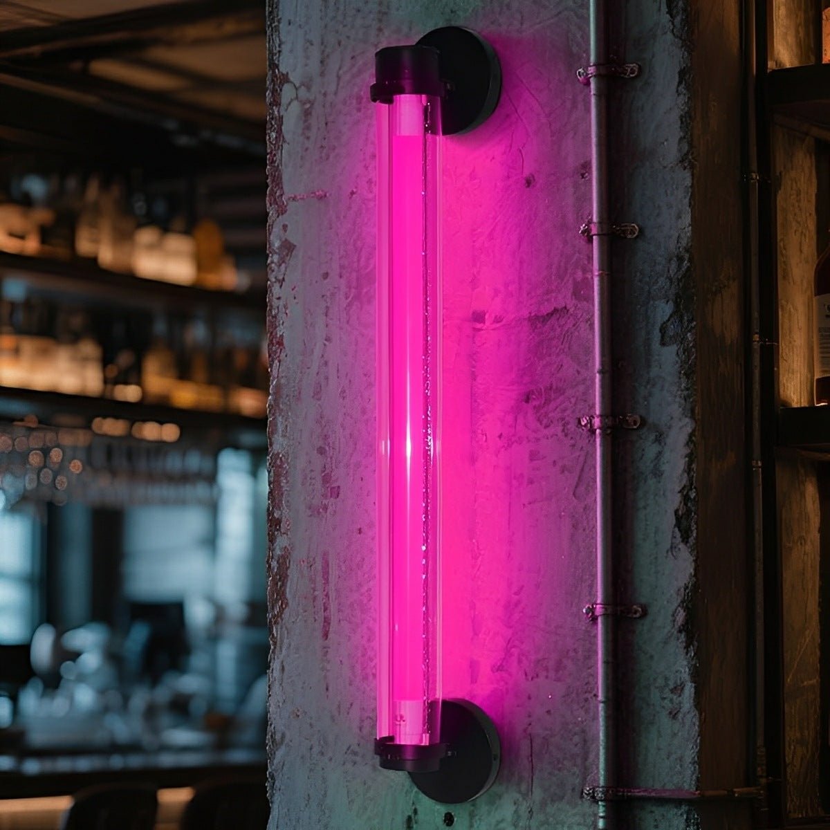 Industrial Neon Long Strip LED Wall Sconces