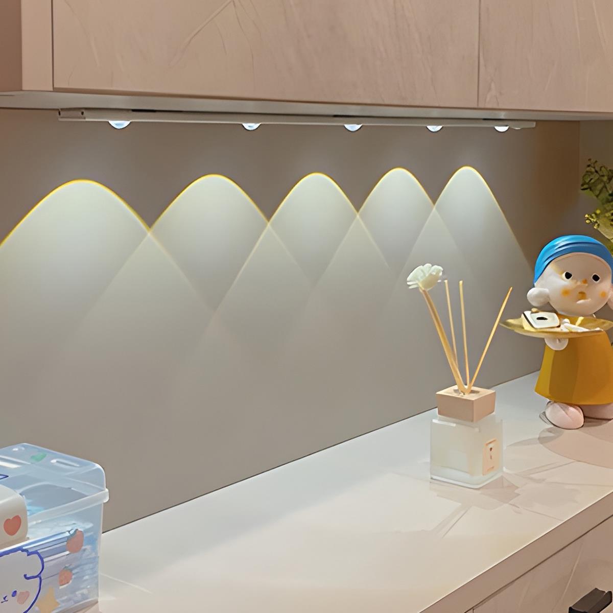 Intelligent Cat Eye Dimmable Motion Sensor Wireless LED Cabinet Light Rechargeable