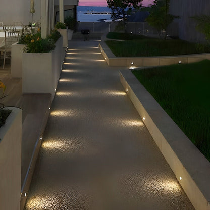 LED Deck Stair Lights Plug In Outdoor Step Lights Recessed In-ground 8 Pcs