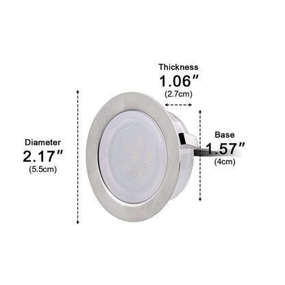 LED Deck Stair Lights Plug In Outdoor Step Lights Recessed In-ground 8 Pcs