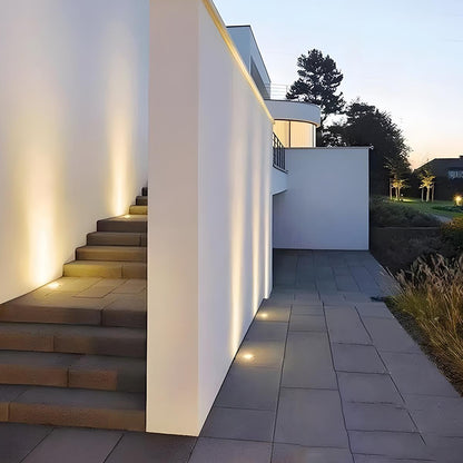 LED Deck Stair Lights Plug In Outdoor Step Lights Recessed In-ground 8 Pcs