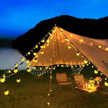 LED Solar Outdoor Tent Canopy String Lights Camping