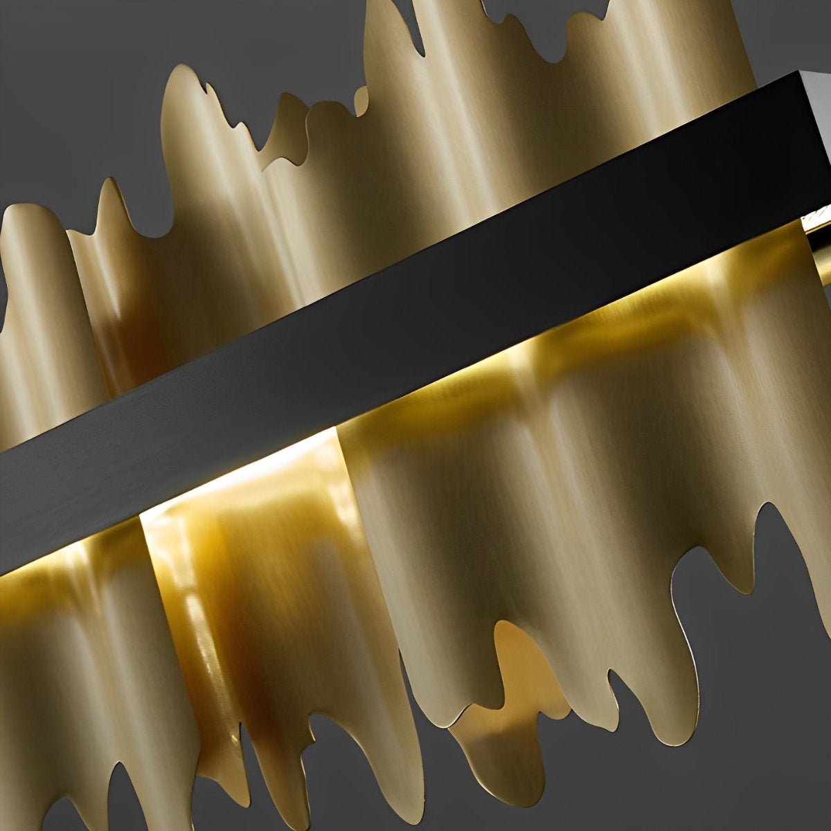 Long Strip Mountains Iceberg Stepless Dimming LED Postmodern Chandelier
