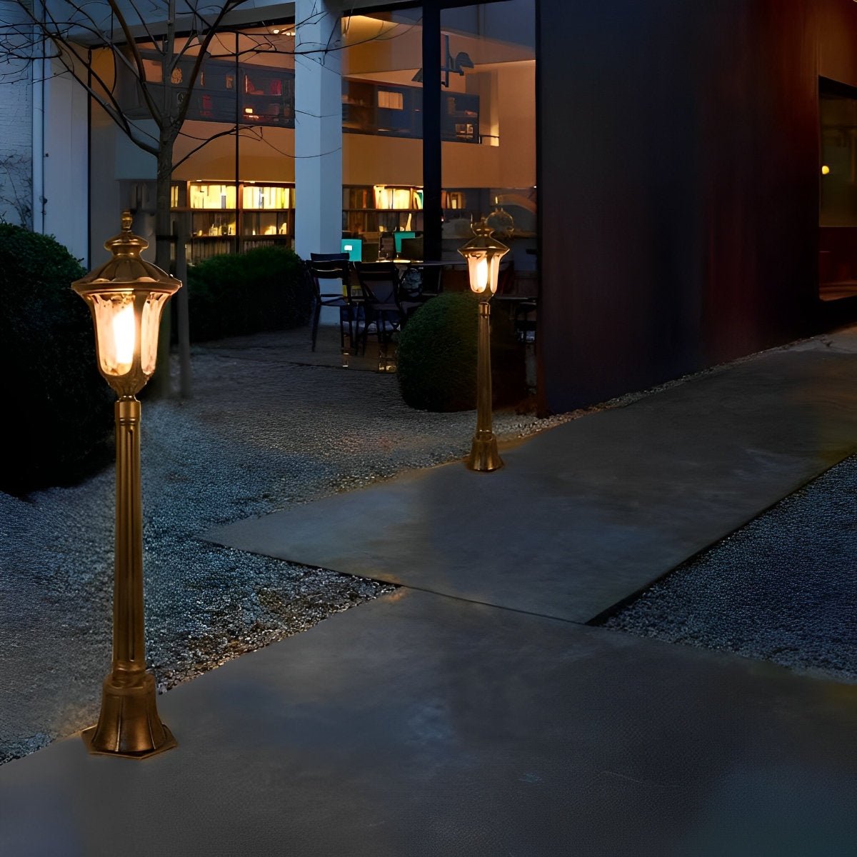 Luminous Guardian European Vintage Waterproof Aluminium LED Bronze Street Lights