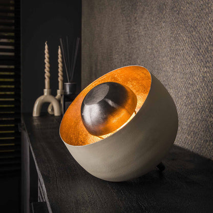 MetroGlow table lamp featuring sleek industrial metal design, ideal for modern interiors