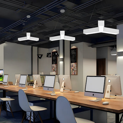 Minimalist Modern Geometric Y-Shaped Office LED Ceiling  Pendant Lighting