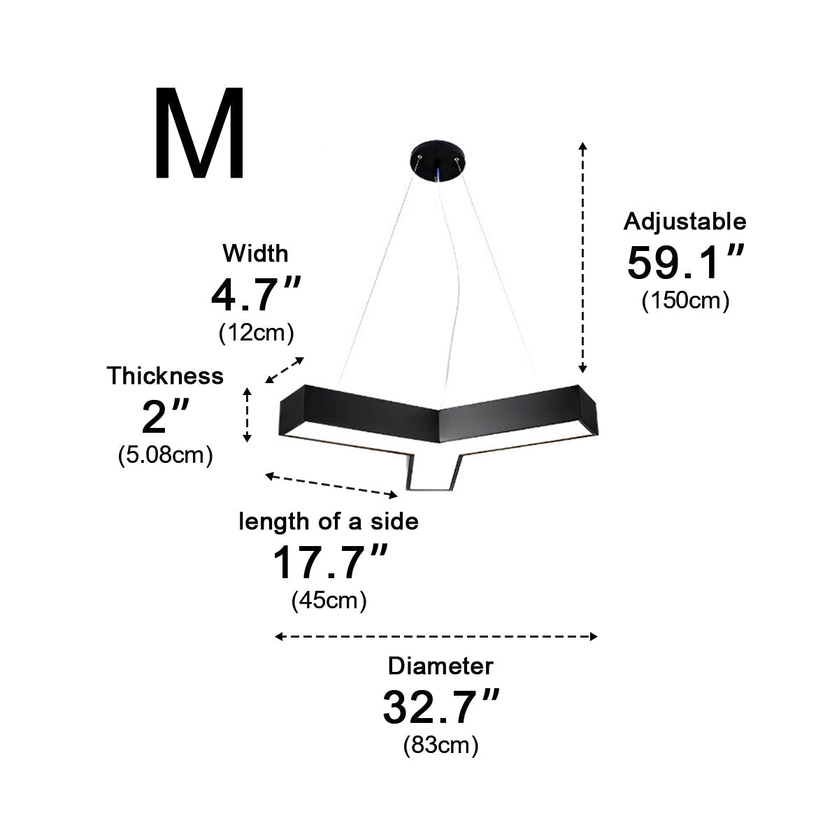 Grandview Modern Geometric DIY Office LED Pendant Light