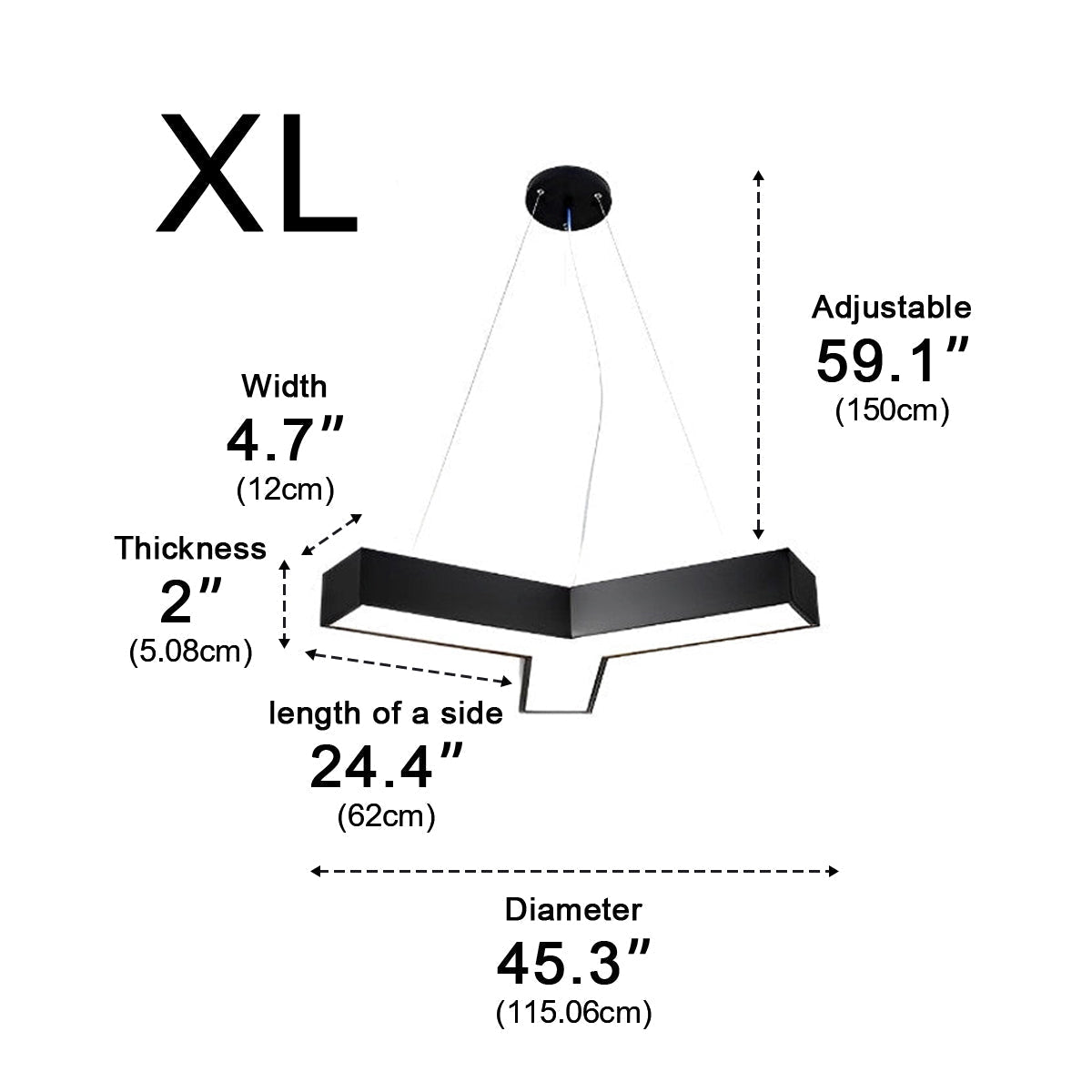 Grandview Modern Geometric DIY Office LED Pendant Light