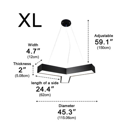 Grandview Modern Geometric DIY Office LED Pendant Light