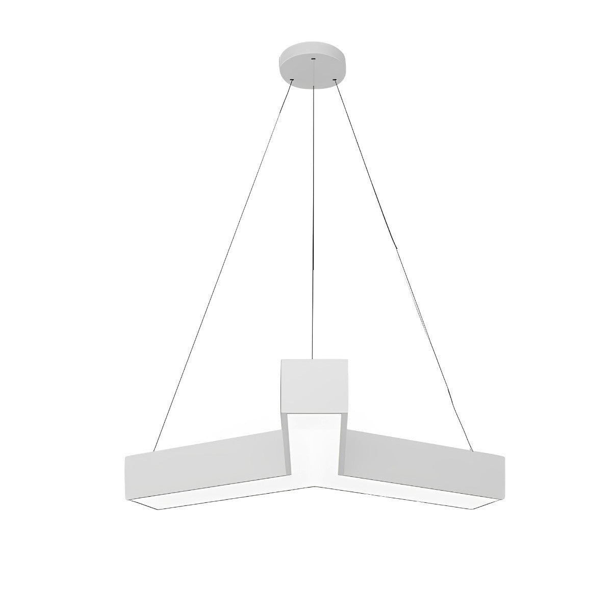 Minimalist Modern Geometric Y-Shaped Office LED Ceiling  Pendant Lighting