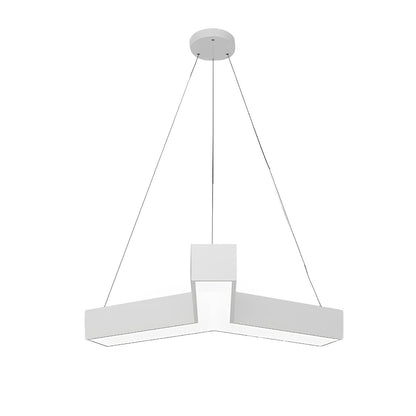 Minimalist Modern Geometric Y-Shaped Office LED Ceiling  Pendant Lighting