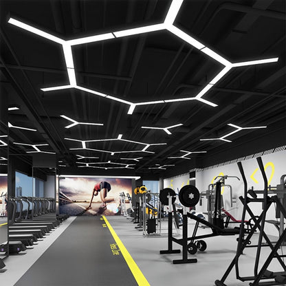 Minimalist Modern Geometric Y-Shaped Office LED Ceiling  Pendant Lighting