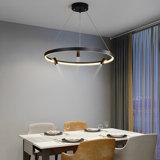 Minimalist Round Ring Creative LED Chandelier Hanging Lamp