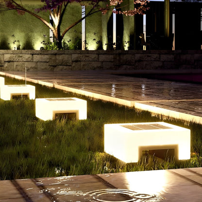 Minimalist Square Waterproof LED Black Modern Post Caps Lights