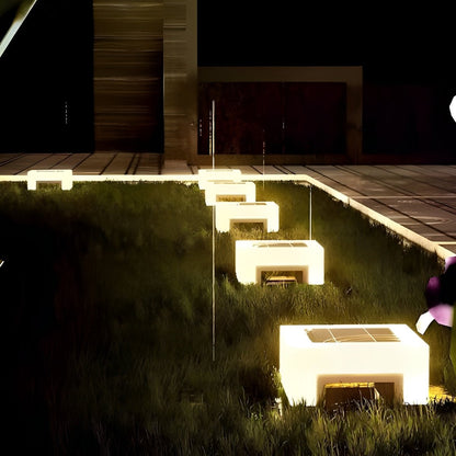Minimalist Square Waterproof LED Black Modern Post Caps Lights