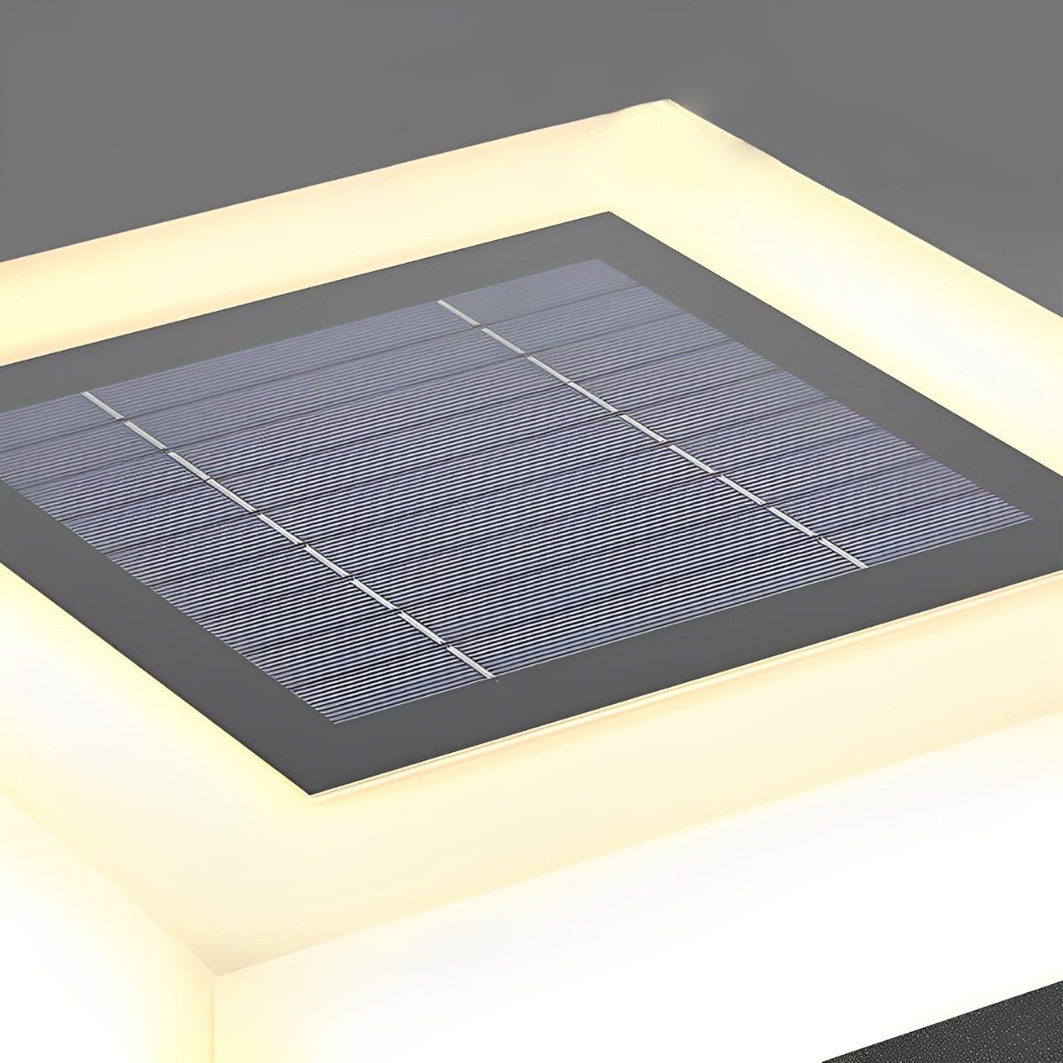 Minimalist Square Waterproof LED Black Modern Post Caps Lights