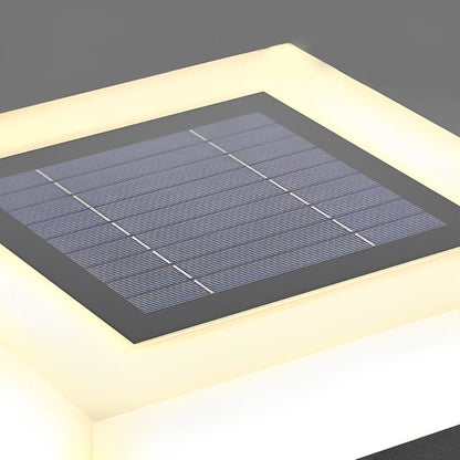 Minimalist Square Waterproof LED Black Modern Post Caps Lights