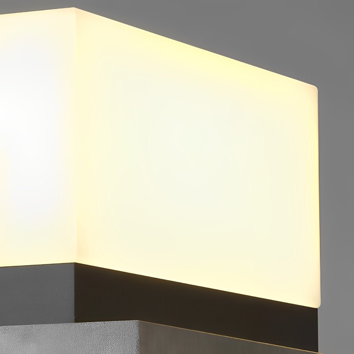 Minimalist Square Waterproof LED Black Modern Post Caps Lights
