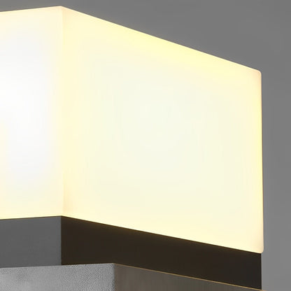 Minimalist Square Waterproof LED Black Modern Post Caps Lights