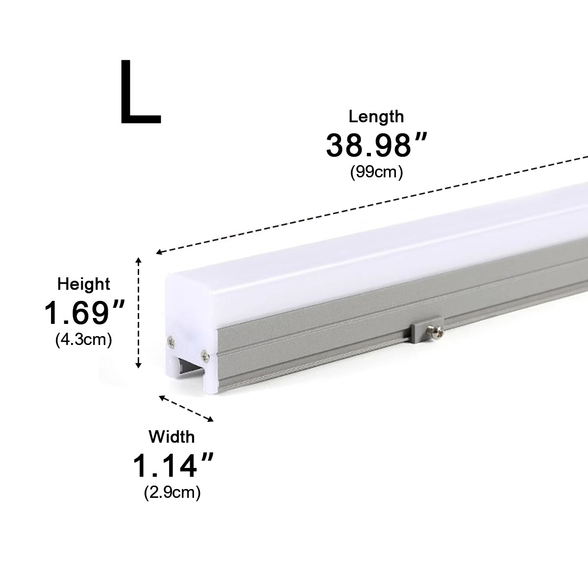 Minimalist Waterproof  White Modern LED Linear Lights Recessed light