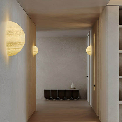 Modern 3D Moon Jupiter Planet LED Wall Sconces