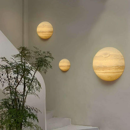 Modern 3D Moon Jupiter Planet LED Wall Sconces