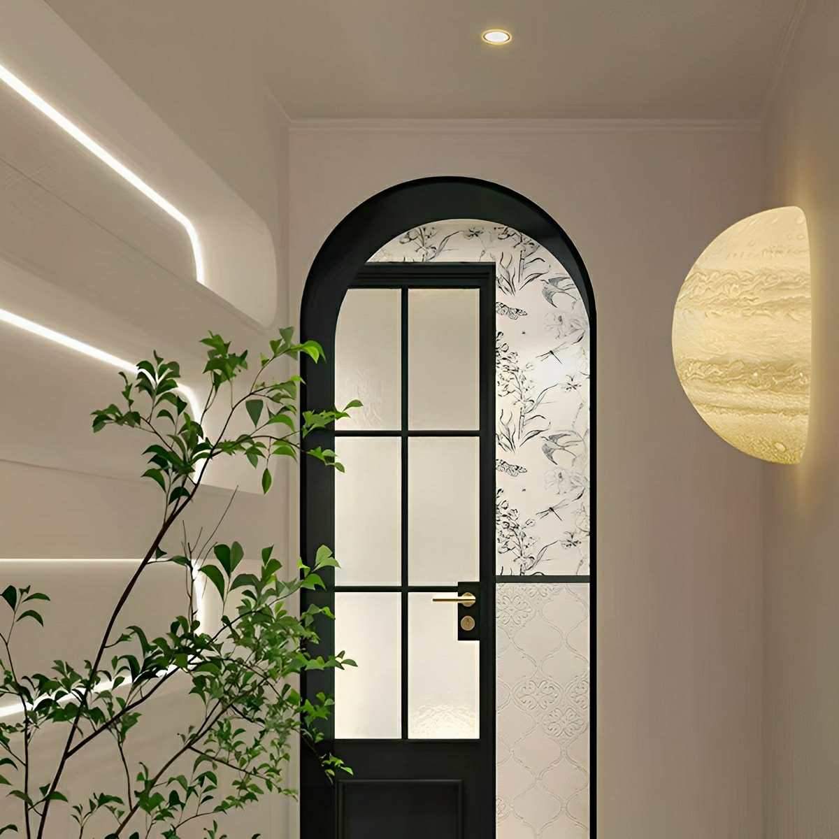 Modern 3D Moon Jupiter Planet LED Wall Sconces