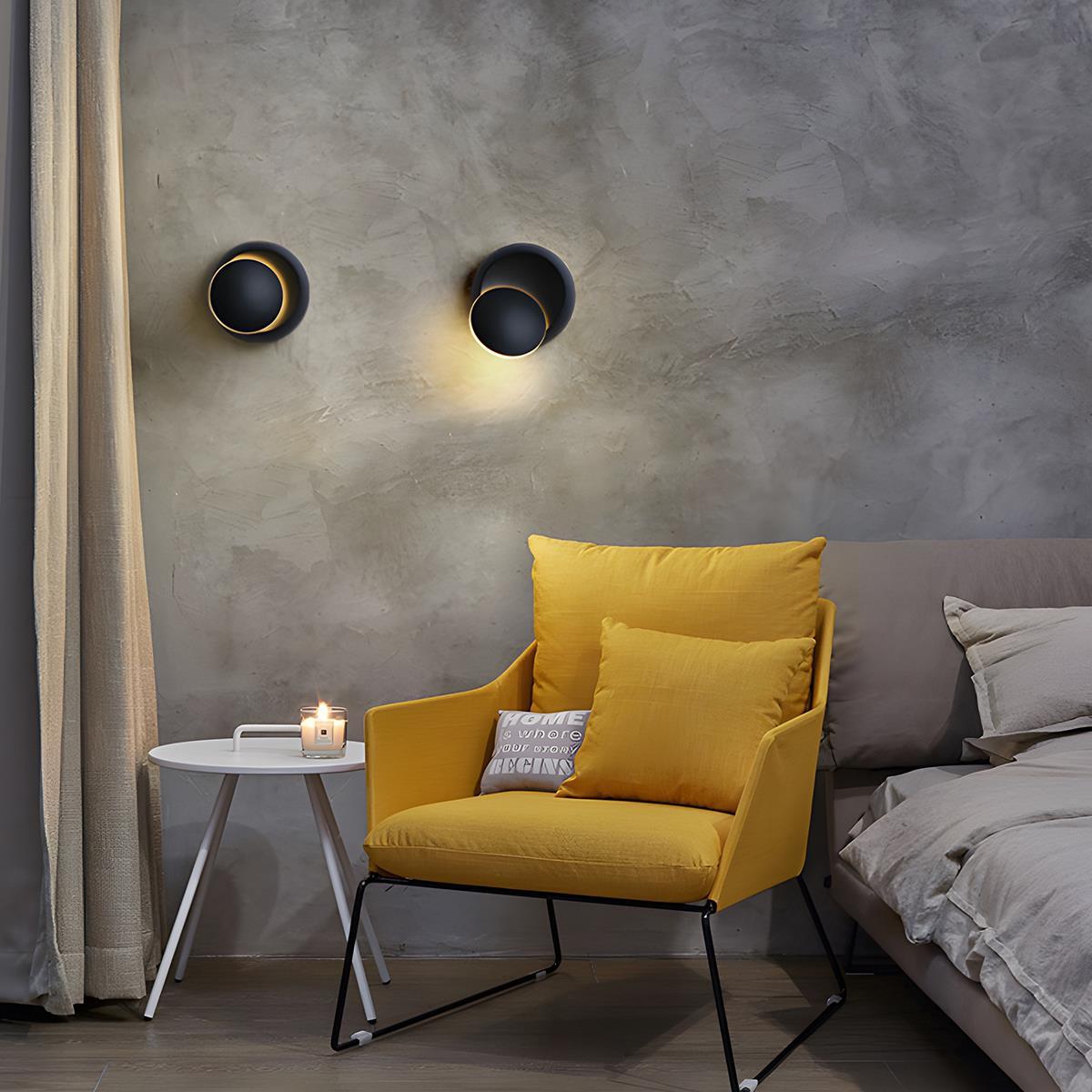 Modern Adjustable Moon Eclipse Creative LED Wall Sconce