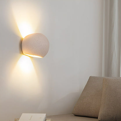 Modern Concrete Egg-Shaped Up and Down LED Wall Sconces