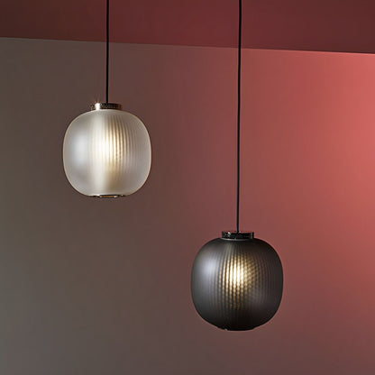 Modern Cream Style Glass Lantern LED Indoor Pendant Lights