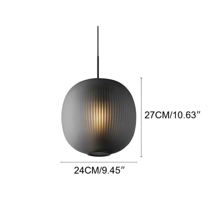 Modern Cream Style Glass Lantern LED Indoor Pendant Lights