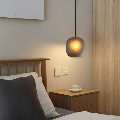 Modern Cream Style Glass Lantern LED Indoor Pendant Lights