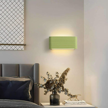 Modern Cream Style Solid Rectangular LED Indoor Wall Sconce