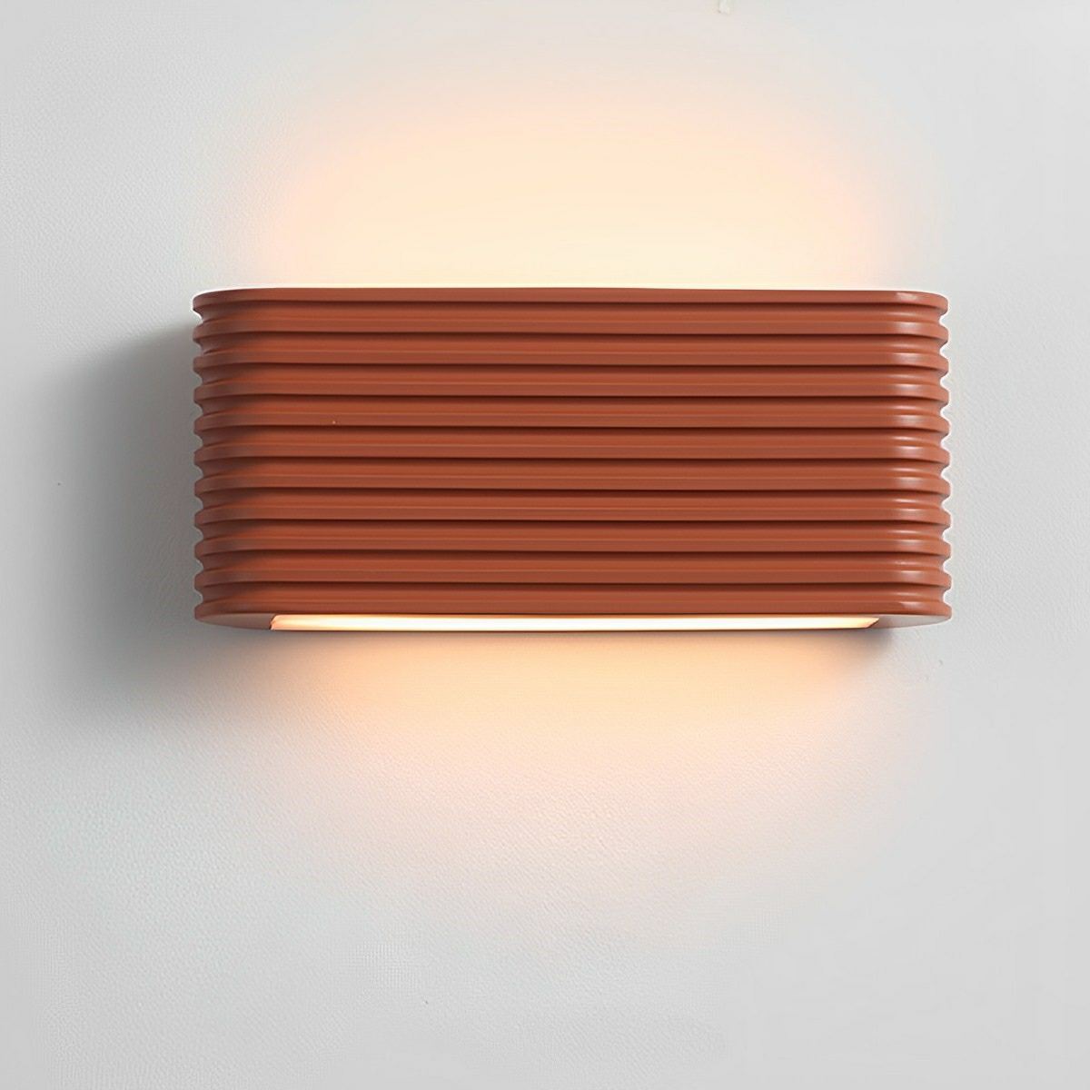Modern Cream Style Solid Rectangular LED Indoor Wall Sconce