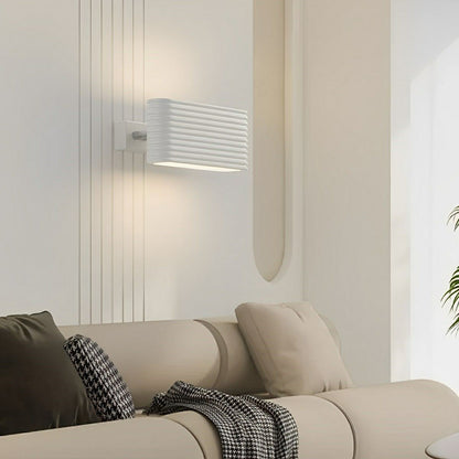Modern Cream Style Solid Rectangular LED Indoor Wall Sconce