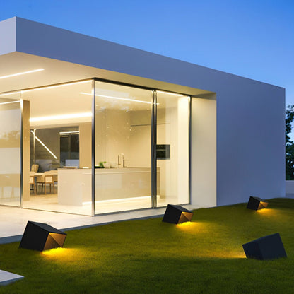 Modern Cube Garden LED Outdoor Post Light