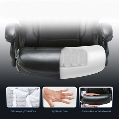 Modern Ergonomic PU Leather Computer Office Chair 400lbs-Heavy Duty